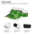 thumbnail image 4 of ZICANCN Sun Visors Hat for Women and Men, Plaid Green Shamrocks Beach Hats, Sports Hat for Golf Tennis Running, 4 of 7