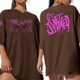 thumbnail image 4 of Jinx Art Graffiti Arcane T-shirt Extra Grand Col Rond Court, 4 of 4