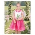 thumbnail image 2 of Sunny Fashion Girls Dress White Lace Sleeveless Pink Stripe Casual Party Sundress 4 Years, 2 of 8