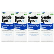 4 Pack - TRP Gentle Eyes Lubricant Eye Drops, Fast Long Lasting Relief, Moisturizing, 0.5 fl oz