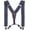 Navy With Stripe, variant on Men's Suspender Braces - Heavy Duty Clip on Suspenders - Fully Adjustable and Elasticated - Fashion Accessory for Parties, Weddings, Casual, Formal Events