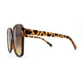 thumbnail image 3 of Oversized Retro Mod Thin Plastic Womens Butterfly Sunglasses Tortoise Brown, 3 of 4