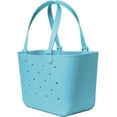 thumbnail image 2 of Large Beach Bag | Waterproof Rubber Tote with Zipper Pocket for Travel, Pool, Boat, Groceries, Sports | Getaway Bag Collection | Almond Birch, 2 of 5