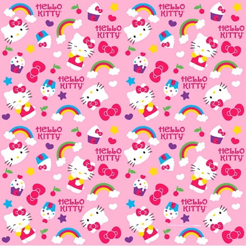 Hello Kitty 'Rainbow' Roll of Gift Wrap (20 sq.ft)