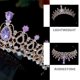 thumbnail image 2 of Tocado de niña de las flores, tocado brillante con diamantes de imitación, tocado de cumpleaños, corona de Tiara de niña de las flores, 2 of 5
