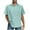 Mint Green, variant on VBTAPA Linen Shirt Men Big and Tall Button Down Shirts Short Sleeve Lapel Tops Summer Casual Beach Shirt with Pocket Sales of the Day Black M