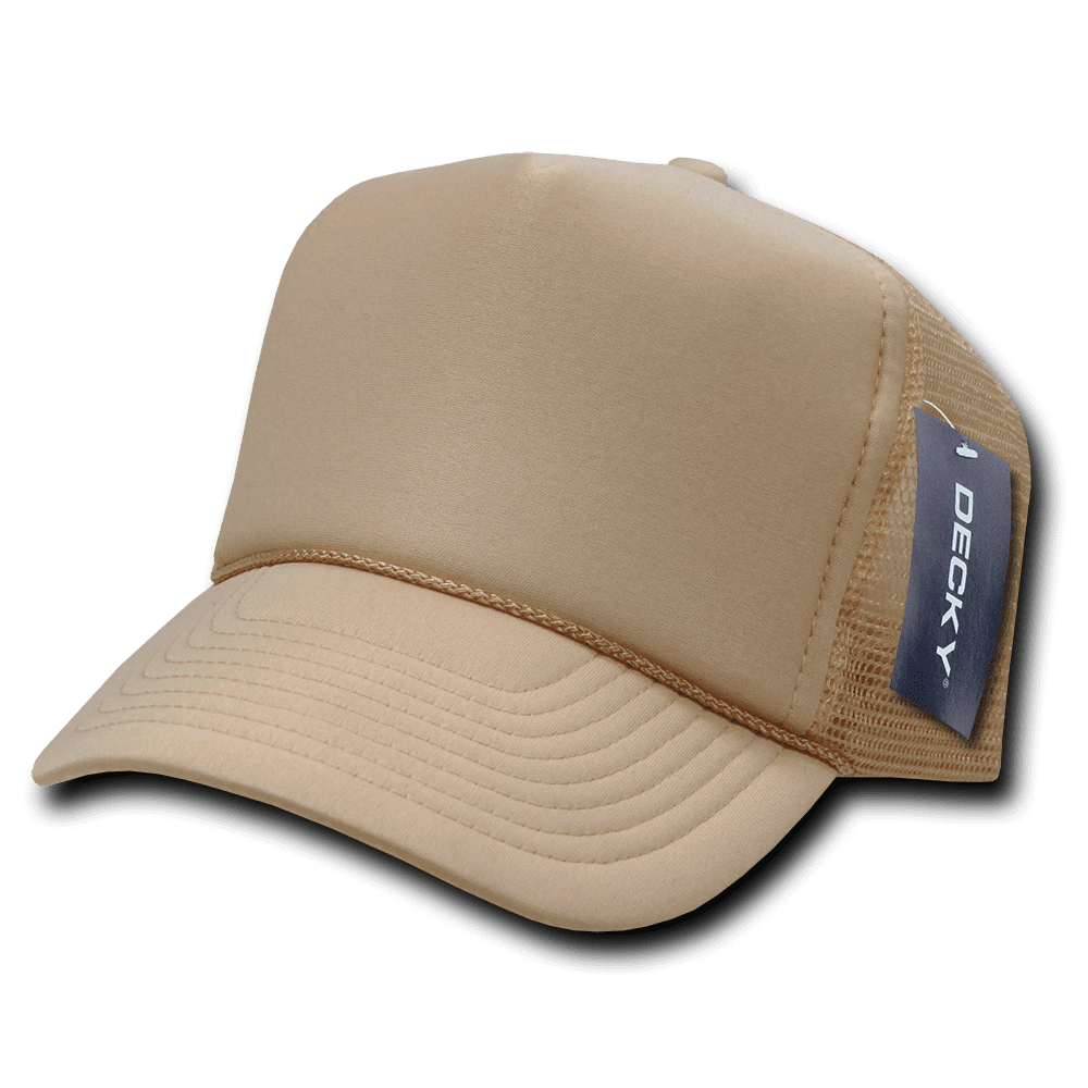 Decky Trucker Plain Solid Snapback Hat Hats Cap Cap For Men Women Khaki Walmart Com
