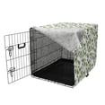 thumbnail image 3 of Aloha Dog Crate Cover, Interpretation of Branches with Leaves Flourishing on a Plain Background, Easy to Use Pet Kennel Cover for Medium Large Dogs, 35" x 23" x 27", Brown Green Camel, by Ambesonne, 3 of 6