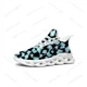 thumbnail image 1 of Zapatillas deportivas planas con estampado de mariposas para hombre y mujer, deportivas de alta calidad con cordones de malla, calzado a medida, color blanco, 1 of 6