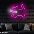 CCRAFT Heartbeat Merry Christmas Neon Led Light Wall Art for Home