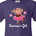 thumbnail image 4 of Inktastic Mawmaw Girl Ballerina Monkey Youth T-Shirt, 4 of 5