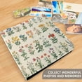 thumbnail image 4 of FORMRS 3 Ring Photo Album 4"x6" Self Adhesive Large Capacity PU Leather Cover, Red Floral, 4 of 7