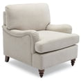 thumbnail image 1 of Clarendon Tissu d'Avoine de Mer Beige Fauteuil de Transition Rembourré en Polyester, 1 of 11