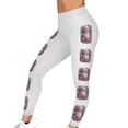 thumbnail image 3 of XPMWRP Christmas Legging Women Party Funny Xmas Santa Printed Holiday Tights Funny Graphic High Waist Tummy Control Pants White S, 3 of 9