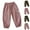 Pink, variant on CYRBOKO Girls Cargo Pants 2025, Casual Breathable Loose Elastic Waist Jogging Bottoms Pink Size 10-12 T
