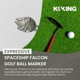 thumbnail image 3 of K9King Star War Falcon Golf Ball Marker Set with Magnetic Hat Clip, Funny Golf Gift for Men and Women, 3 of 7