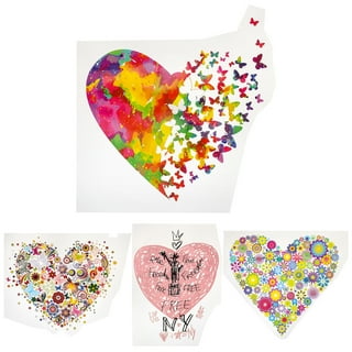 4Pcs/Sheet Valentines Day Iron On Patches DIY Heat Transfer Love