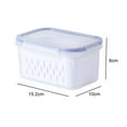 thumbnail image 6 of Tnobhg Vegetable Fruit Storage Box with Drain Basket Filter Water Good Sealing Keep Freshness Multifunctional Storage Box Home Supplies, 6 of 8