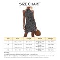 thumbnail image 3 of Senjay Femmes Licol Cou Robe Sans Manches Élastique Taille Impression Robe Courte pour l'Été, Femmes Licol Cou Robe Courte, Femmes Licol Cou Robe, 3 of 6