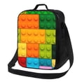 thumbnail image 1 of Balery Colorful Building Blocks Caja de Almuerzo y Bolsa de Almuerzo para Hombres y Mujeres, Bolsa de Almuerzo Reutilizable con Gran Capacidad, Bolsa de Almuerzo Aislada, 1 of 7