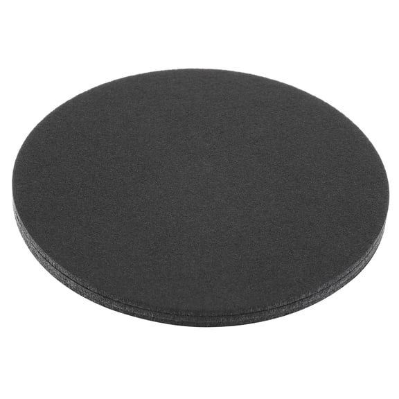 Uxcell 16" Round Plant Coasters Felt Pad Mat, Black 3 In1 Set