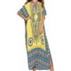 thumbnail image 1 of Vestido largo caftán holgado de verano con estampado étnico para mujer, ropa de playa y noche, 1 of 5