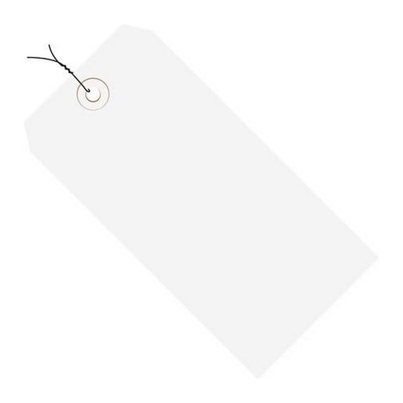 Colored Tags Pre-Wired White 5 1/4" X 2 5/8" (1000 Per/Case)