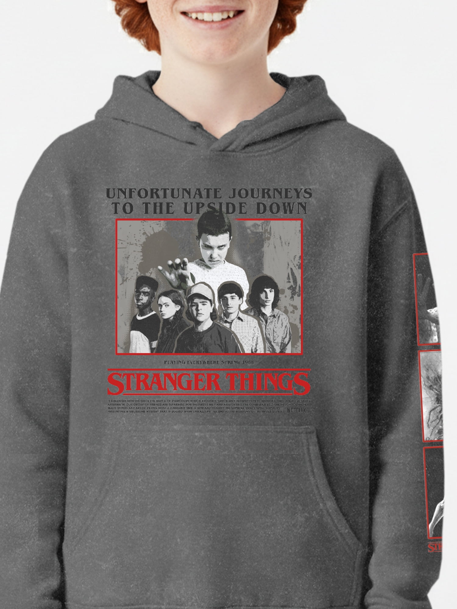 Stranger Things, Boys' & Big Boys' Graphic Hoodie, Poster, Sizes 4-18