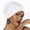 White, variant on DailyChi Adjustable Headband Drawstring Underscarf Cap for Women - Solid Color, Soft Stretch Breathable Hair Cover, Chemo Head Cap, Hijab Inner Base Hat for Daily Sleep, White, Under $4