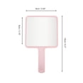 thumbnail image 2 of Unique Bargains 1pc Portable Square Handheld Mirror for Personal Grooming Pink Medium, 2 of 5