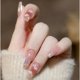 thumbnail image 1 of 24 Piezas uñas postizas decoración largas con pegamento Naturales 46 estilos Francés, 1 of 4