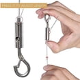 thumbnail image 2 of Kit de Suspension de 10 Pcs pour Photo, 2M X 1.5mm Acier Inoxydable avec Crochet Réglable et Rail de Moulage, 2 of 6