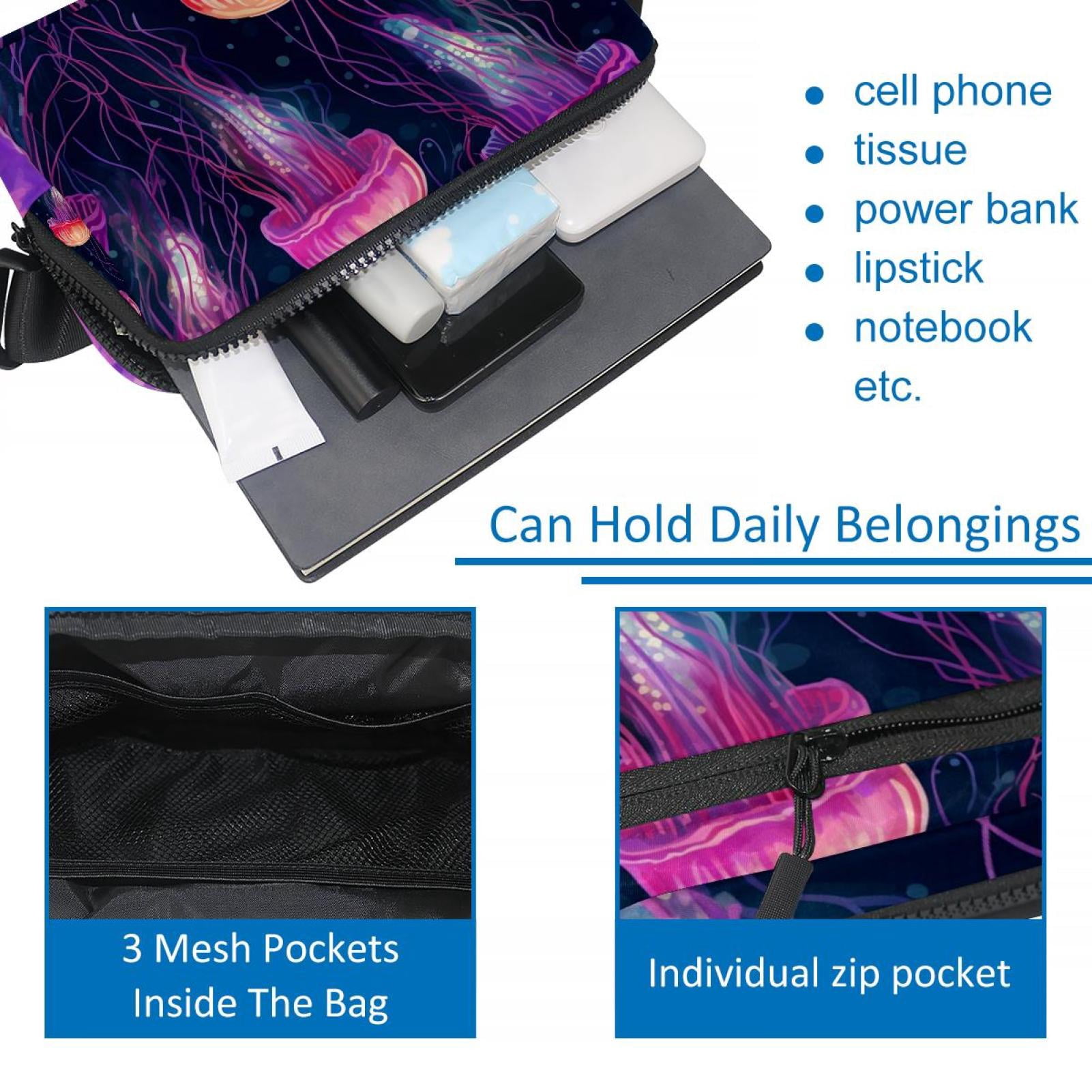 Jellyfish Money Belt Belt Bag Fanny Packs: Lightweight, Adjustable with Extension Strap, Unisex