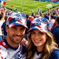 thumbnail image 7 of Cevemin USA 2026 Patriotic Flag Soccer Baseball Cap, Adjustable Sport Printed Sun Hat for Men Women Football Sports Fans Daily Outdoor Wear, 7 of 7