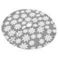 thumbnail image 3 of Falda de árbol de Navidad lindos patrones de copo de nieve reutilizados hermosas decoraciones prácticas para árbol de Navidad para decoración de fondo, 3 of 8