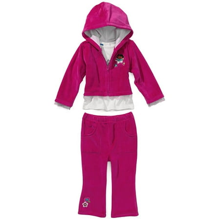 Nick Jr. - Dora the Explorer 3-Piece Velour Pant Set