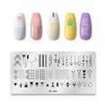 thumbnail image 2 of Plaque d'Estampage de la Saint-Valentin Motif Cœur Tableau d'Art des Ongles Gabarit en Acier Inoxydable Design d'Ongles Pochoir d'Impression Plaque Image, 2 of 5