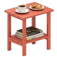 thumbnail image 3 of OTSUN Adirondack Outdoor Side Table, 16" HDPE Patio Side Table with Shelf, Weather Resistant Easy Maintenance for Backyard Pool Porch Garden & Lawn, 3 of 9