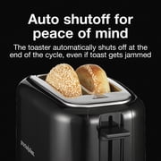 Proctor Silex 2-Slice Toaster with Extra-Wide Slots, Toast Boost, and Removable Crumb Tray, Black