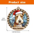thumbnail image 2 of Wire Fox Terrier Christmas Dog Ornament, Wire Fox Terrier Dog Christmas Stained Glass, Wire Fox Terrier Dog Suncatcher Christmas Tree Decor, Xmas Dog Gift, 2 of 4