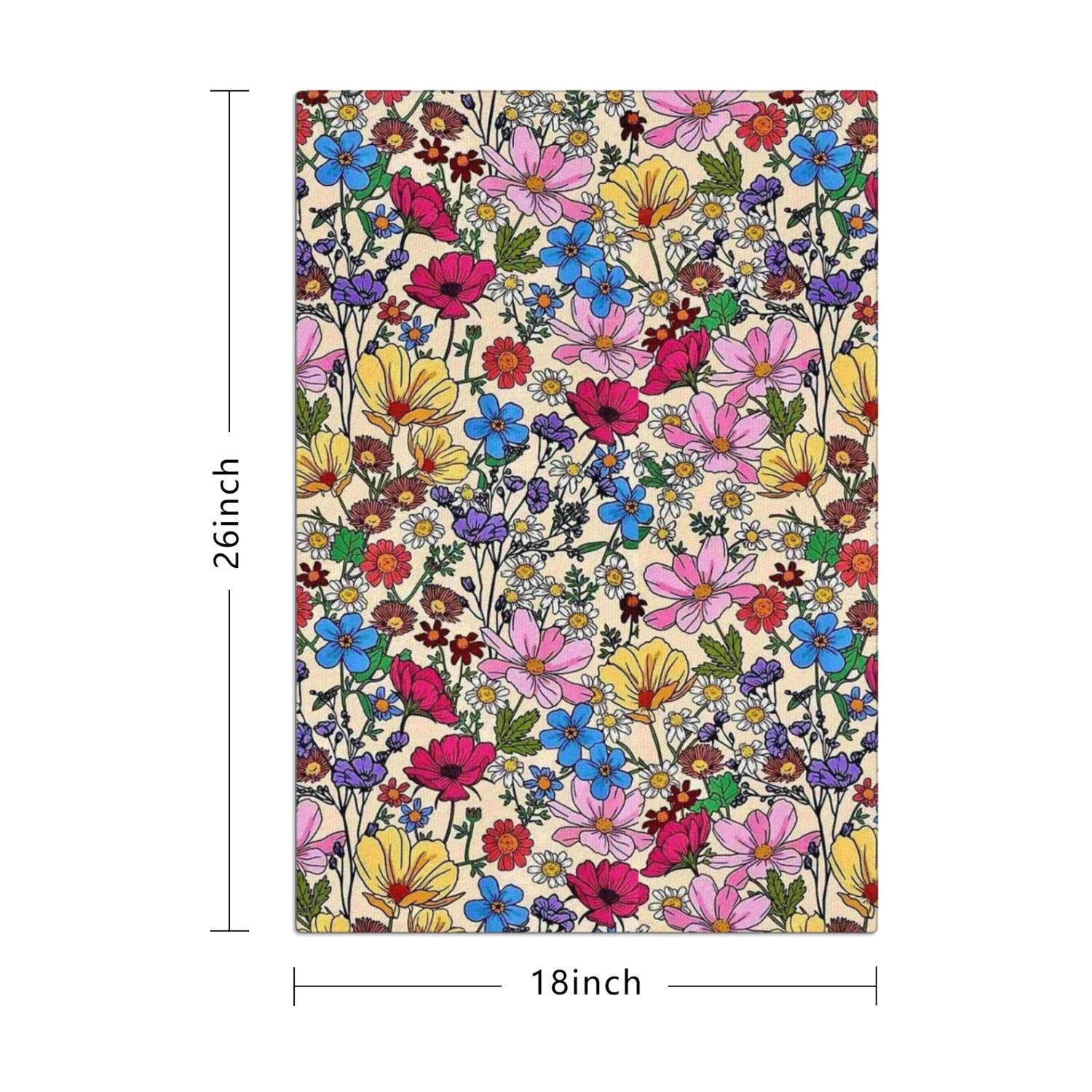 6 Pcs Funny Kitchen Towels,Pioneer Flower Microfiber Dish Towels,Kitchen Tea Towels,Kitchen Towel Set (18" X 26")