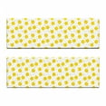 thumbnail image 2 of Yellow and White Bench Cushion Set of 2, Minimalist Modern Geometric Big Circles Rounds and Dots Retro, Standard Size Foam Pad and Decorative Cover, Marigold and Black, by Ambesonne, 2 of 4