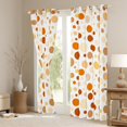 thumbnail image 3 of Manfei Watercolor Geometric Circle Blackout Curtains Set of 2 (52x84 Each),Ink Painting Art Window Curtains,Orange Brown Curtains and Drapes For Boys Girls,Microfiber Bedroom Decor, 3 of 6