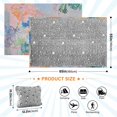 thumbnail image 3 of Children Painting Travel Blanket Pillow Compact Foldable Airplane Throw Blanket with Trolley Sleeve for Travel Camping, 3 of 8