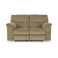 thumbnail image 2 of Benjara Tul 70 Inch Manual Recliner Loveseat, Soft Cushioned, Beige Brown Polyester-Color:BrownMaterial, 2 of 5