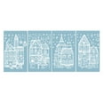 thumbnail image 3 of Snow Houses Christmas Window Clings Xmas Window Decal Snowman Stickers for Christmas Party Home Decor, 3 of 5