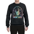 thumbnail image 2 of Wild Bobby Motherhood Some Days I Rock It Skeleton Hand Unisex Crewneck Sweatshirt, 2 of 6