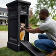 Step2 Atherton Reserve Black Storage Mailbox