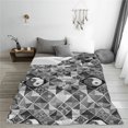 thumbnail image 5 of Bingfone Yin Yang With Black And White Print Flannel Fleece Blanket Throw Blanket for Bed,Sofa,Couch,Travel,Camping(80"x60" ), 5 of 8