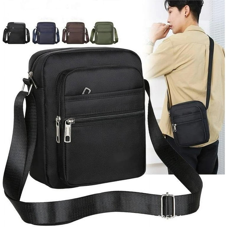 WYJ Men Crossbody Bags Male Nylon Shoulder Bags Boy Messenger Bags Man Handbags for Travel Casual Large Satchel 0614 Walmart